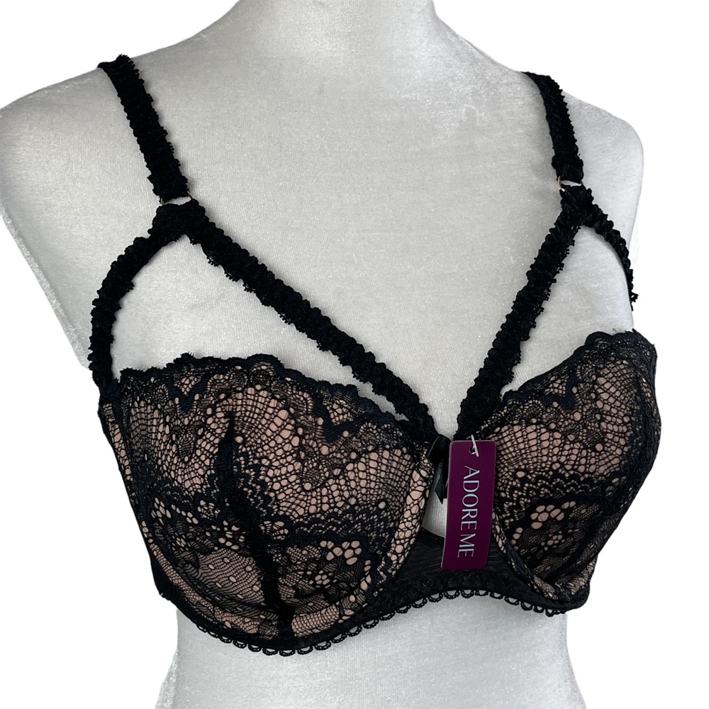 NWT Adore Me 32DD Lace Underwire Push Up Bra
